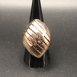 925 Sterling silver in Rose gold  ladies ring size 8.5