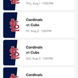 Cubs Vs Cards - August 1-4
