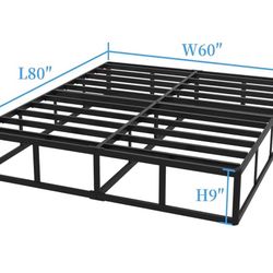 Queen 9” Metal Frame Bed