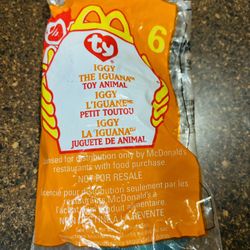 1999 McDonalds | TY Beanie Babies | IGGY THE IGUANA | Happy Meal Toy #6