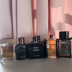 Colognes ,  CHANEL , DOLCE & GABBANA , MR BURBERRY,  SALVATORE FERRAGAMO