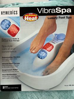 Homedics VibraSpa Luxury Foot Spa w/ Infrared Heat VS-1H
