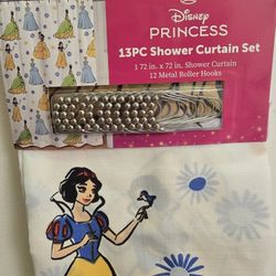 💙 Disney Princess 13 PC Shower Curtain 💙