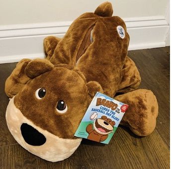 Studies Bravo The Bear Hidden Pocket Plush Stuffed Animal