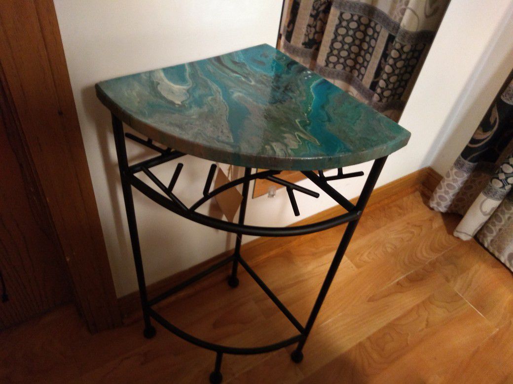 Small hand painted tables.