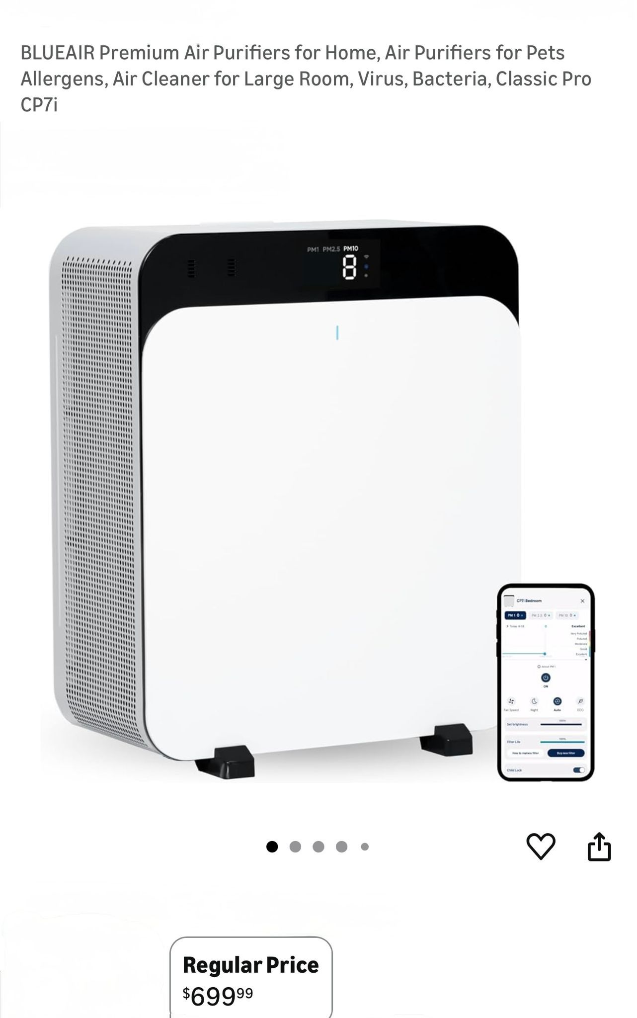 Blue Air  Purifier Classic Pro Cp7i