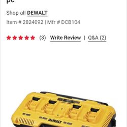 Dewalt 4 Port Charger