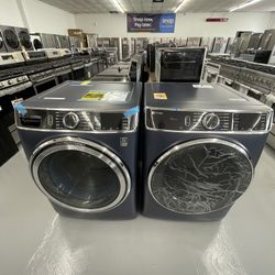 Ge Set Front Washer 5.3 Cu Ft  And Dryer Gas