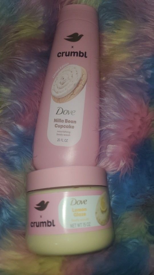 Dove Crumbl Body Wash & Dove Body Scrub