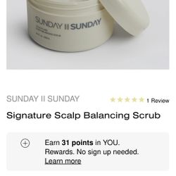 castorOil And  Sunday Signature Scalp Balancing SCRUB