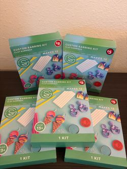 Set of 5 - Custom Clay Earring Making Kits