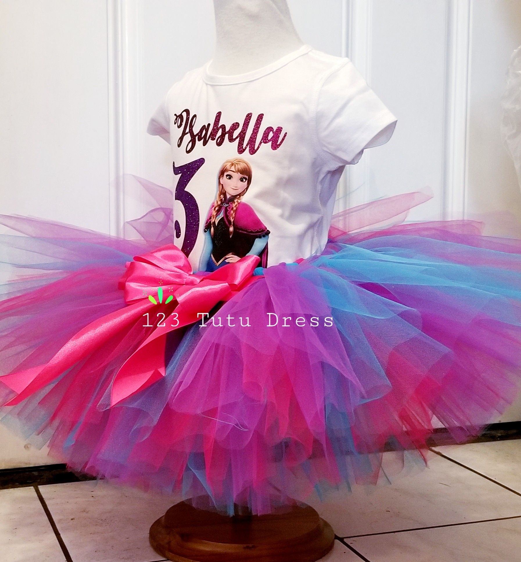 Anna Frozen Birthday Tutu Outfit