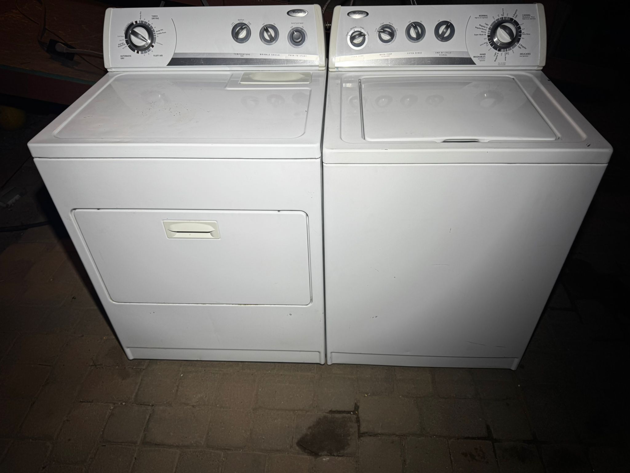 Whirlpool Washer And Dryer Set White Electric