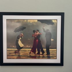 The Singing Butler Jack Vettriano Umbrella Love Dancing Beach Rain