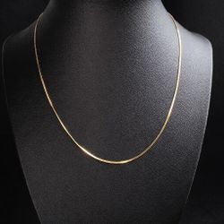14K Solid Gold Snake Chain – 16” – 1.5mm – 3g