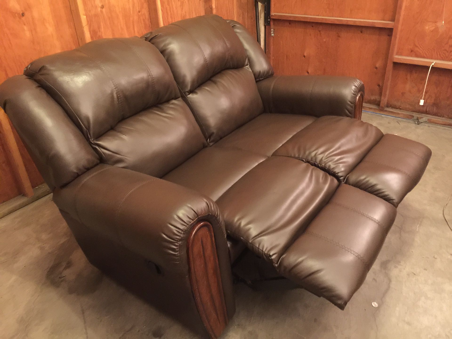 Leather Recliner Loveseat sofa Couch - delivery
