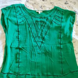 Skies are blue women's blouse