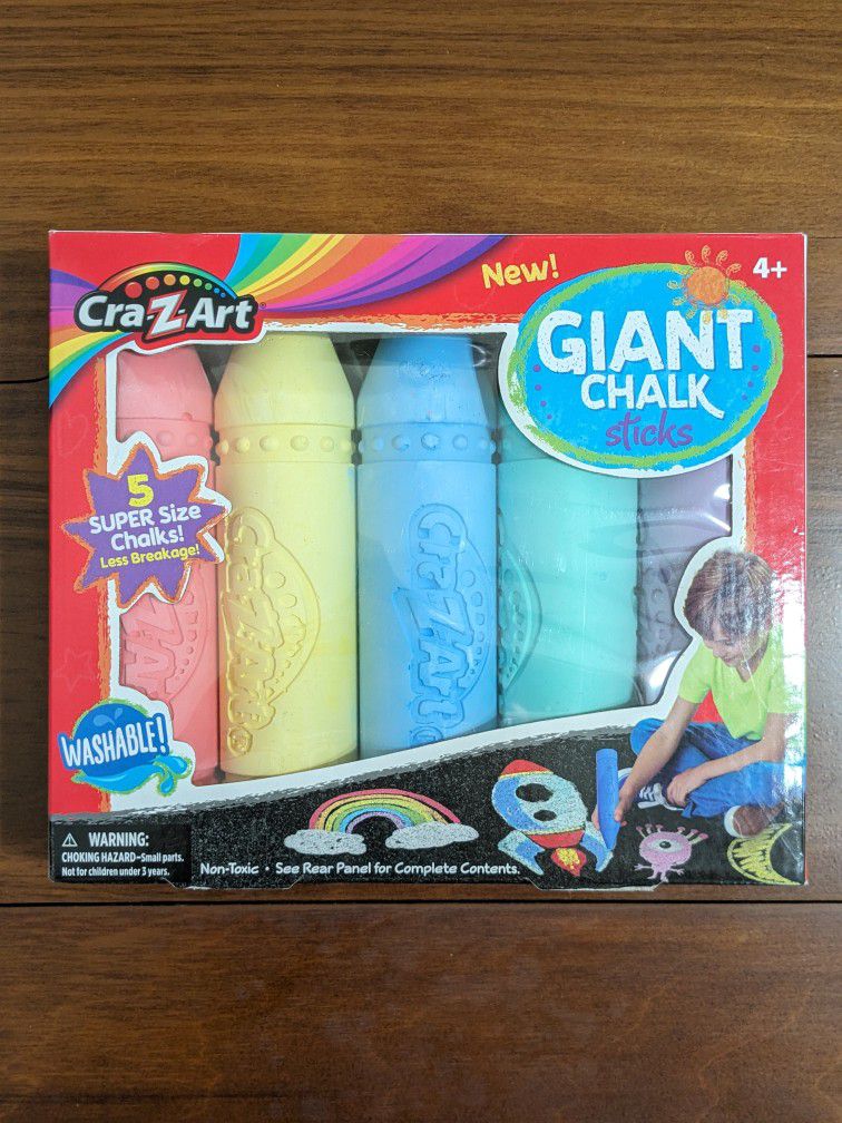 Cra-Z-Art Giant Chalk Sticks, Set Of 5
