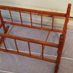 Vintage Cradle, Solid Wood, Needs Mattress