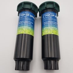 Lot of 2 Orbit 54118 4" Pop-up Sprinkler 15ft Adjustable Pattern Hard Top