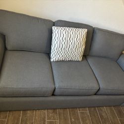 Gray 3-Seater Sofa – Comfortable & Sturdy