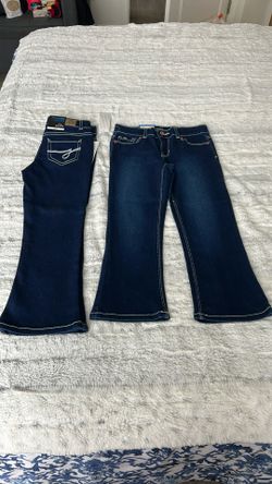 Girls JORDACHE Dark Wash Denim Jeans Sz: 5