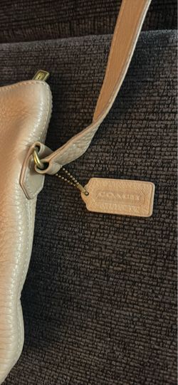 Tan coach bag