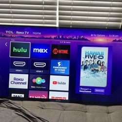 55 Inch 4K Roku TCL Smart TV