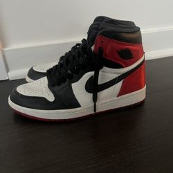W Air Jordan 1 Retro High 'Satin Black Toe' - Size 6.5Y