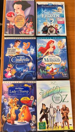 π¬ Disney Platinum Edition DVD Collection + Wizard of Oz β 6 Movies!