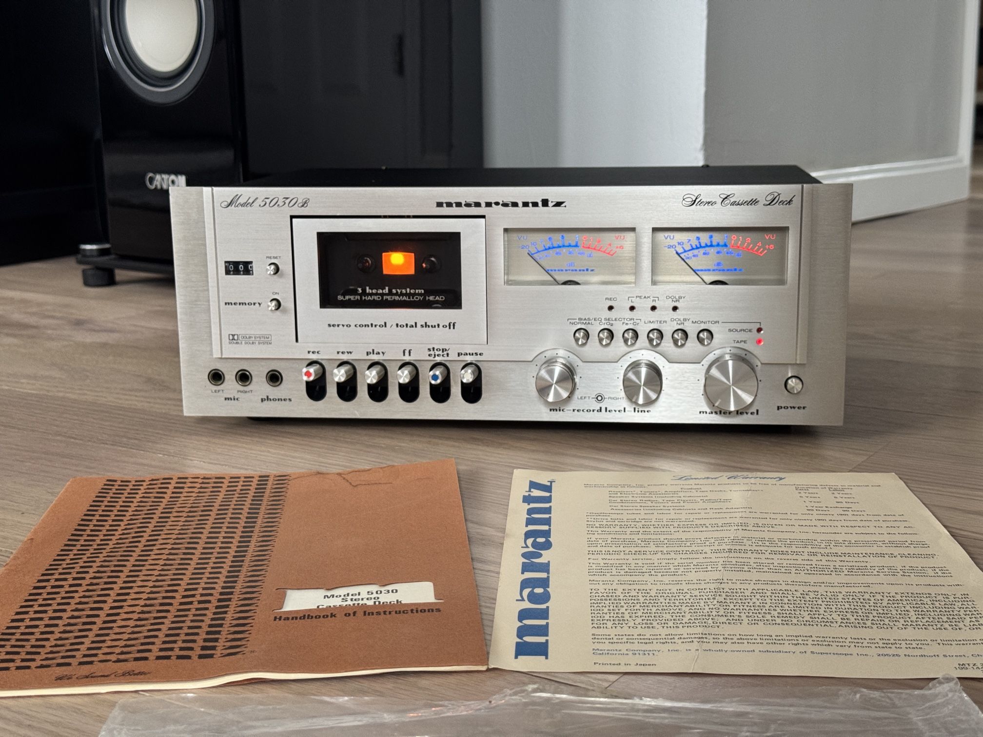 Vintage Marantz 5030B Cassette Deck ~MINT + MANUAL~ FULLY SERVICED + LED’s