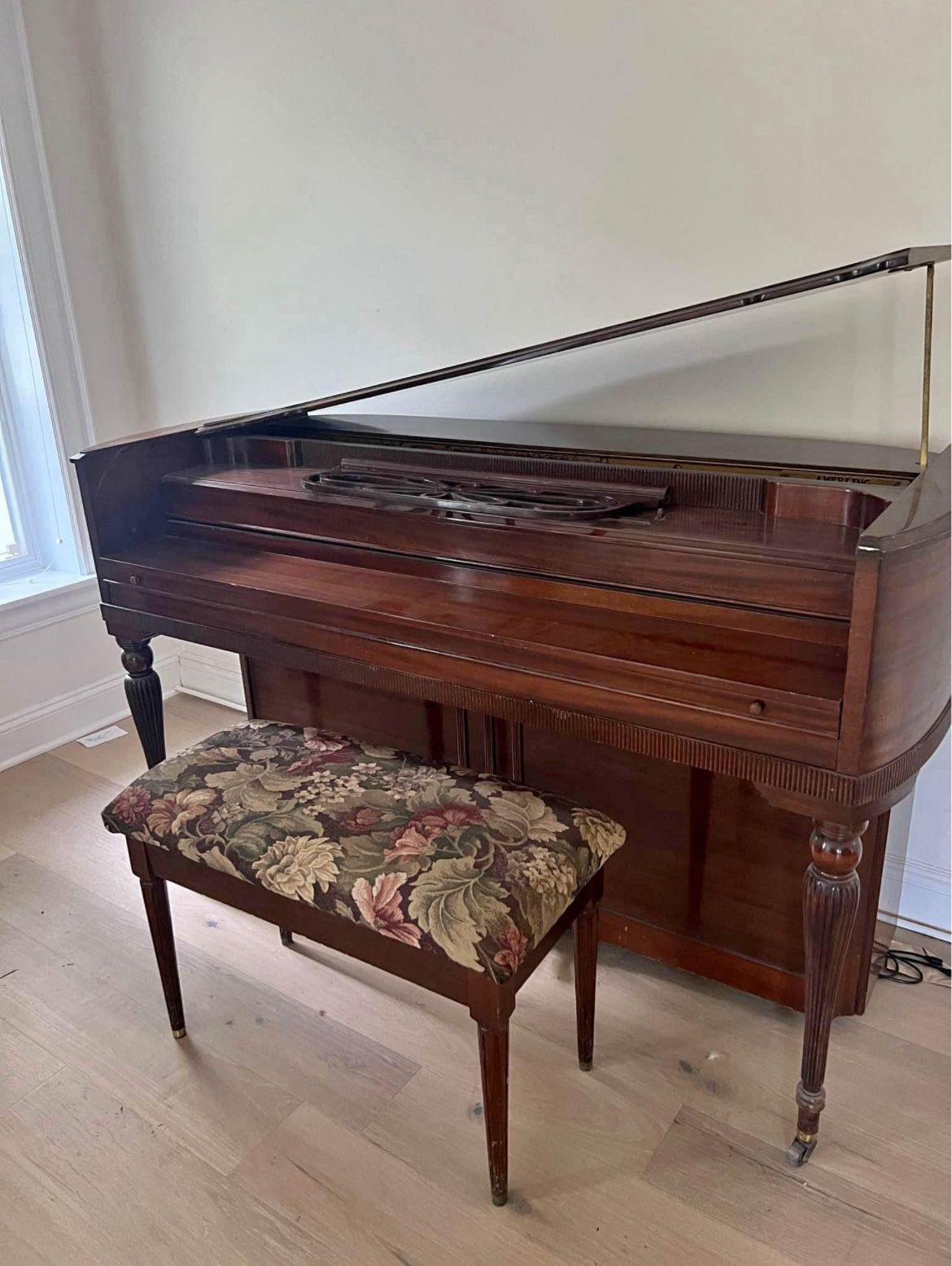 Vintage Upright Art Deco Style Piano