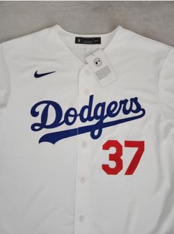 Dodgers 37 Hernandez white men jersey new with tags