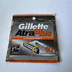 Brand New Gillette Atra Plus Replacement Blades 10 Pack