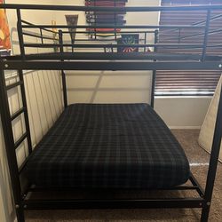 MOVING MUST SELL!! Metal Bunk Bed Full On Full - Name Mattress 