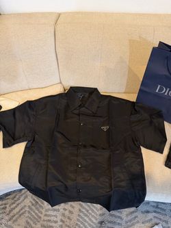 prada button up size XL, Large, Medium with tags