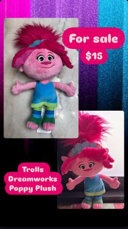 Trolls Dreamworks Poppy Plush