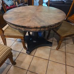 Heavy 44 inch wood table