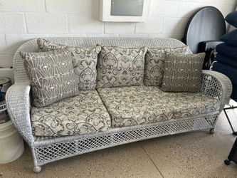 Outdoors wicker sofa