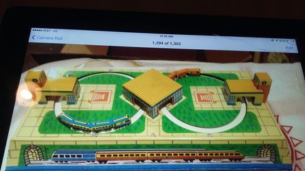 Vintage tin wind up trian