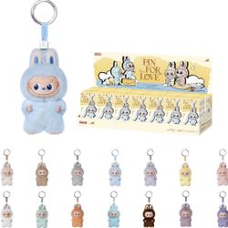 POP MART The Monster Pin for Love Series (A–M) Mini Labubu Doll Blind Box Keychain