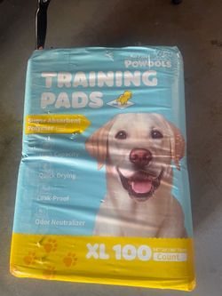 Potty pads/training pads for a dog
