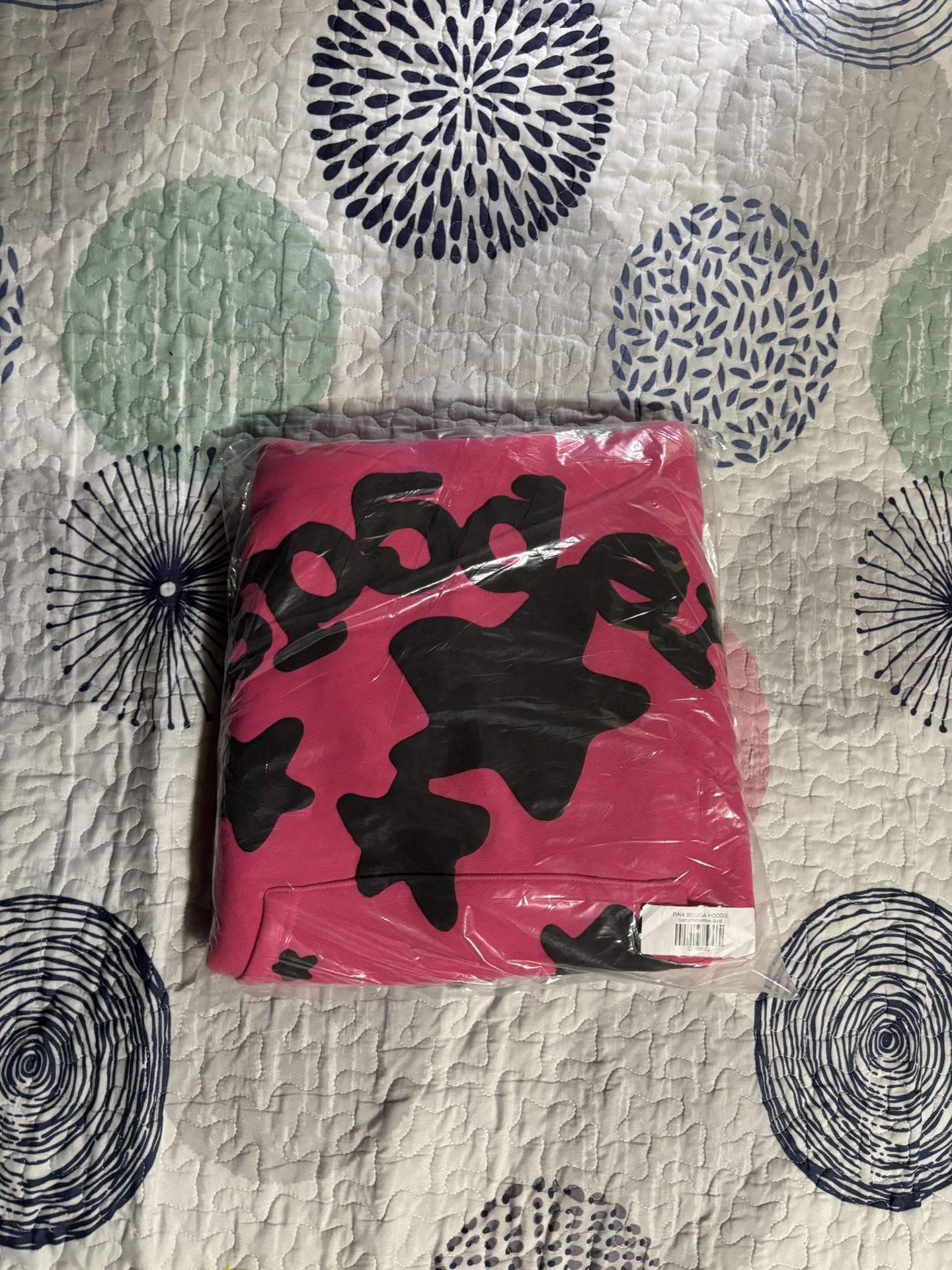 Pink Sp5der Beluga Hoodie Small