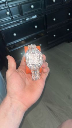 Cartier iced out watch