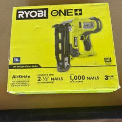 Ryobi Air strike 16 Ga New Nailer