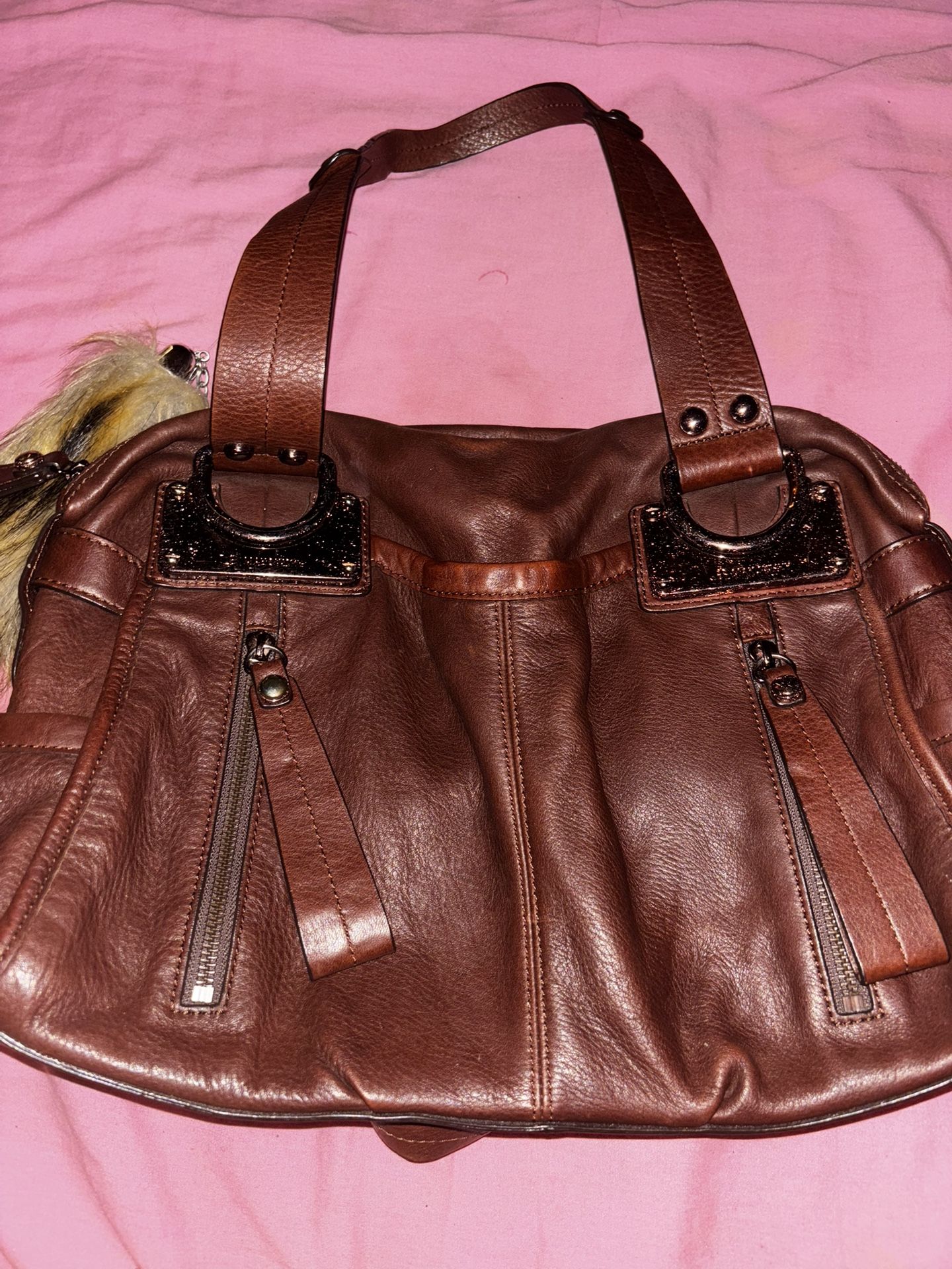 B. MAKOWSKY || Glove Leather brown purse
