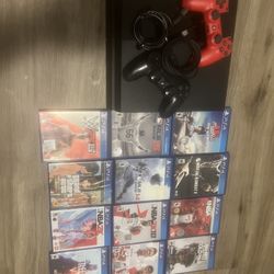 PS4 With Controllers & GAME