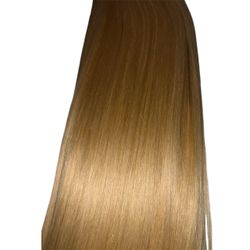 Silky 100% human hair light blonde