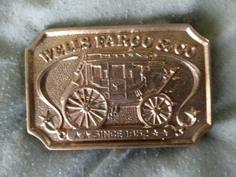 Wells Fargo belt buckle