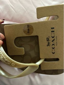 Coach sandals new size 10